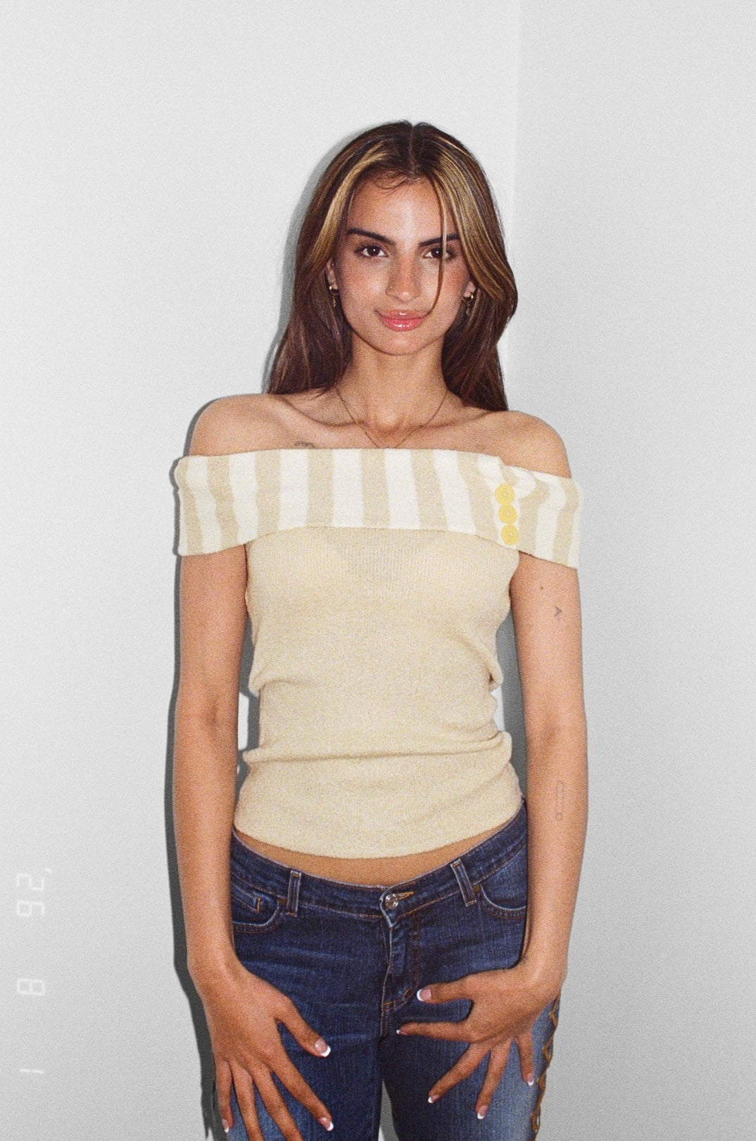Off Shoulder Knit Top