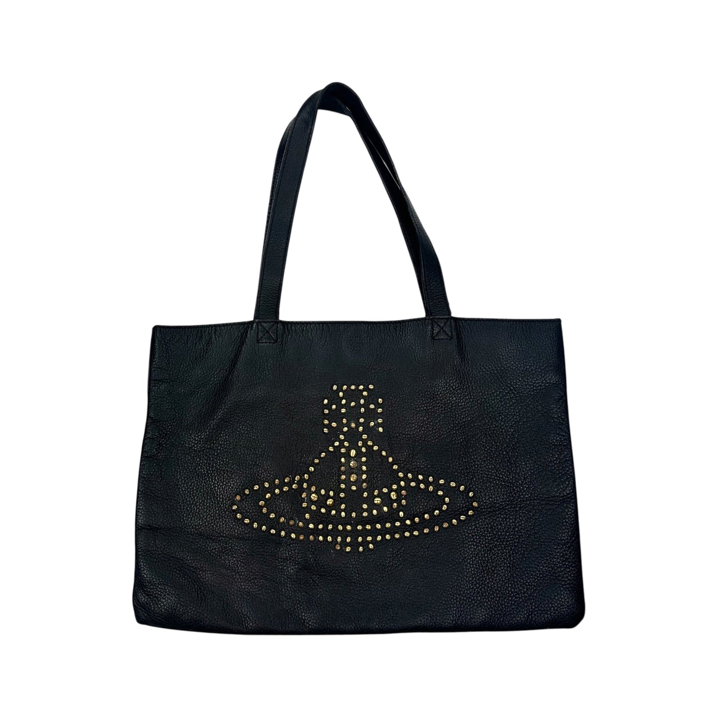 Vivienne Westwood Leather Studded Tote Bag