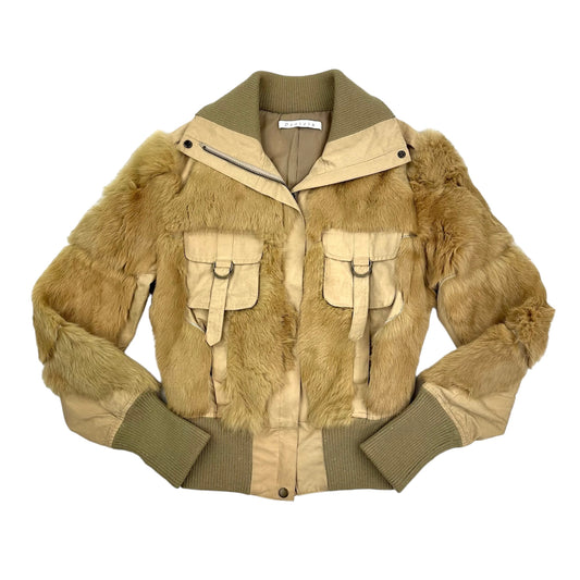 Fur Cargo Style Jacket