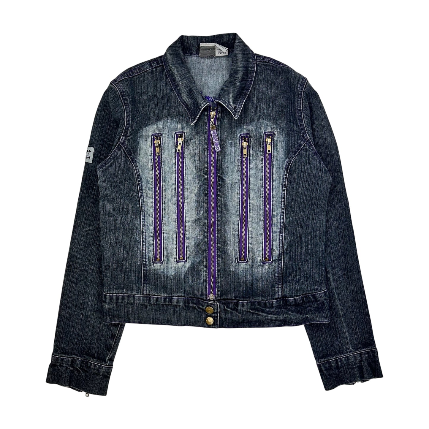 Zip Detail Denim Jacket