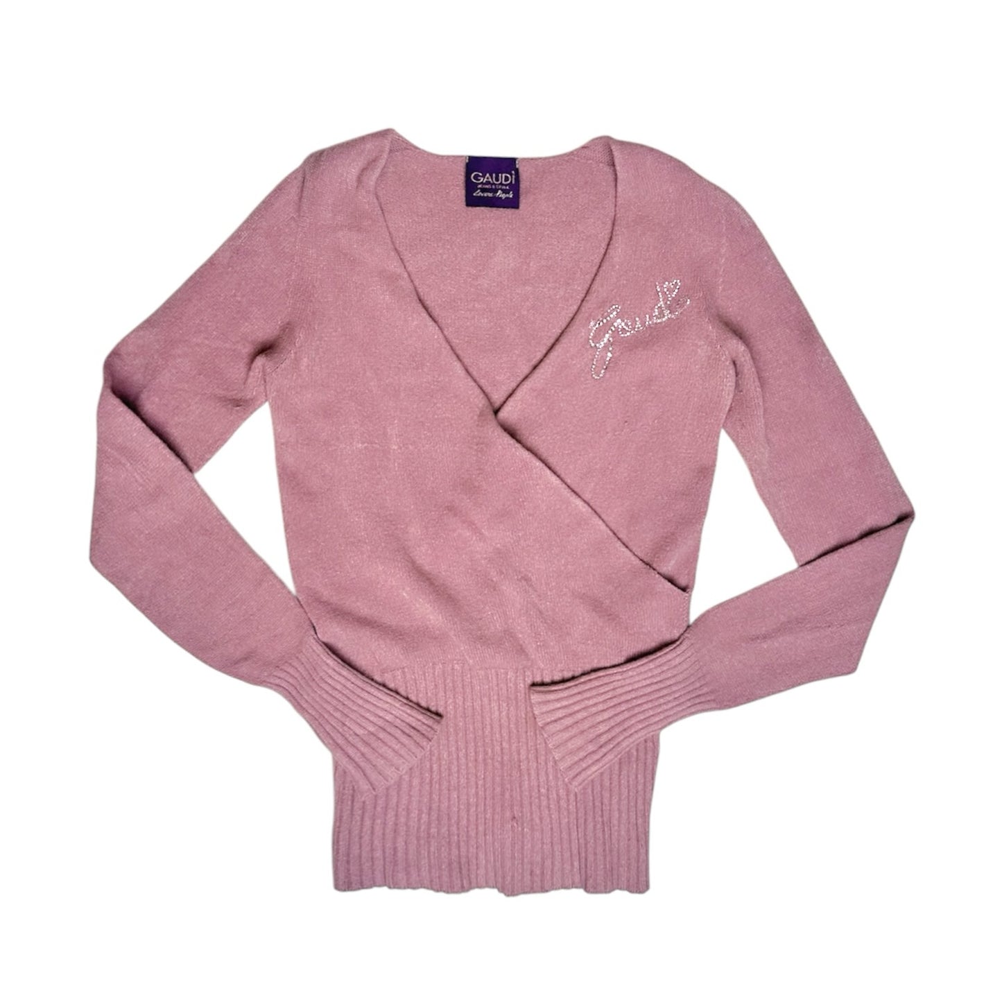 Italian Rhinestone Wrap Knit