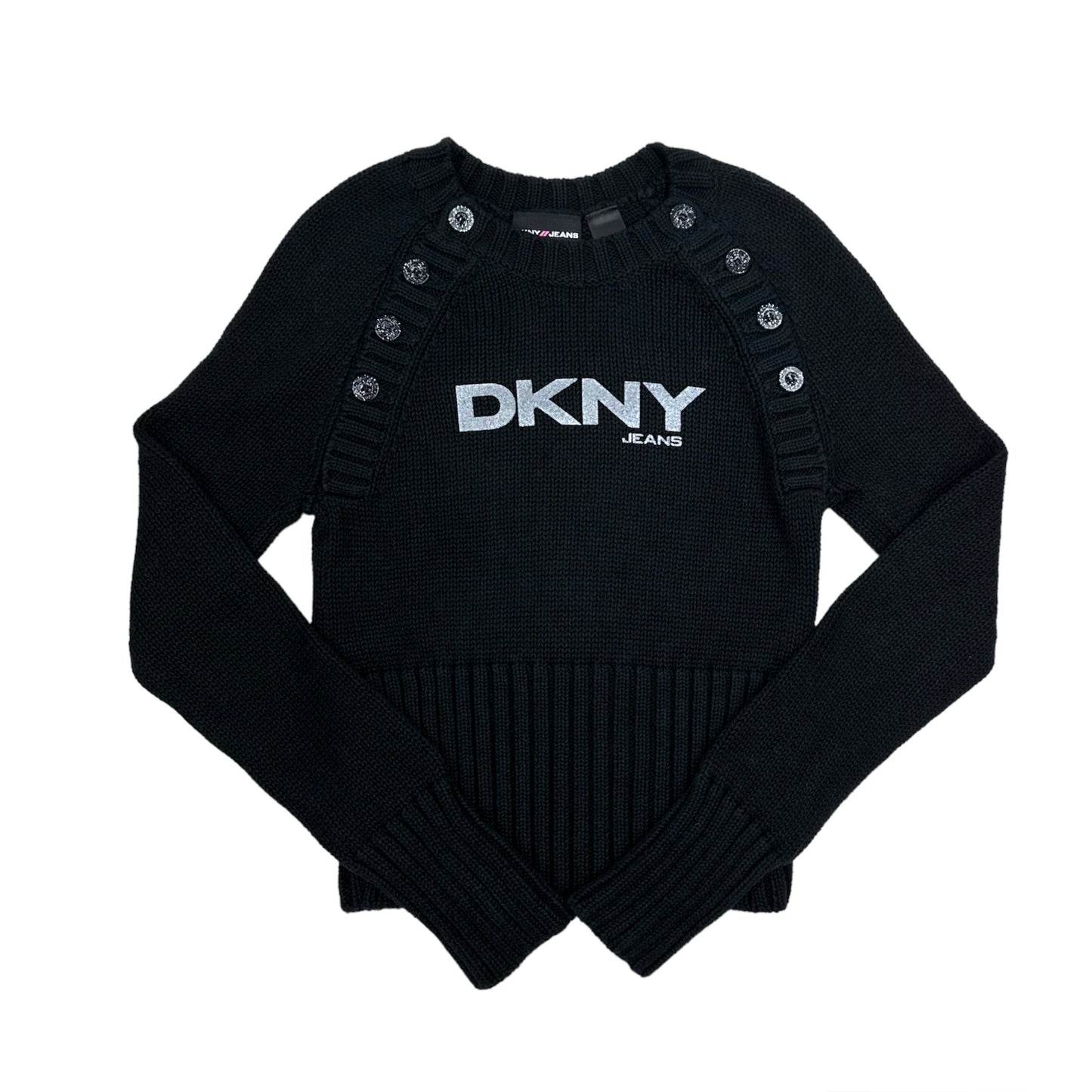 DKNY Cropped Ribbed Knit