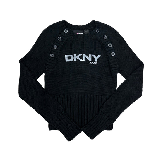 DKNY Cropped Ribbed Knit
