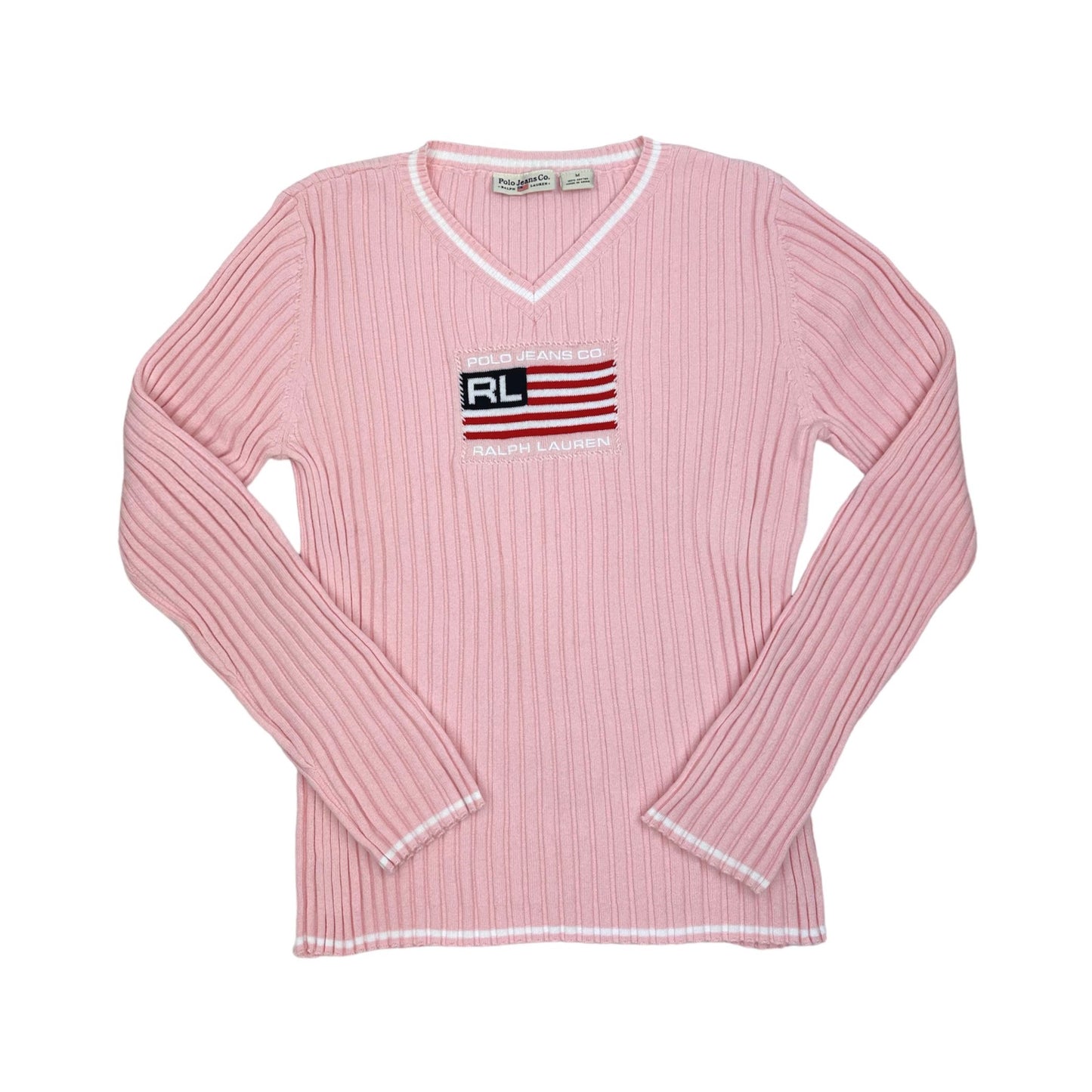 Ralph Lauren Vintage Flag Knit Sweater