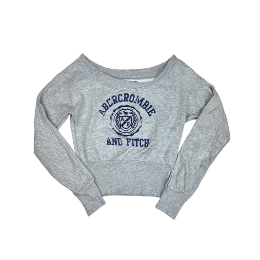 Abercrombie Grey Off Shoulder Sweater