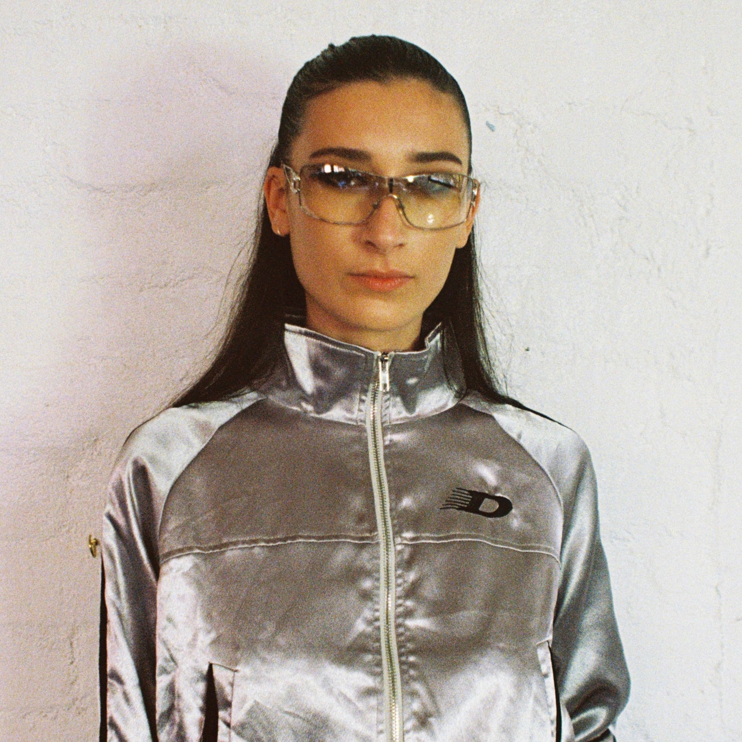 Diesel Silver Zip Up Jacket