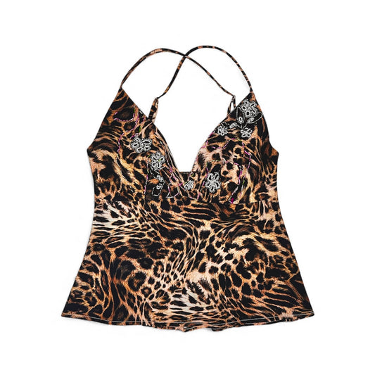 Leopard Beaded Cami