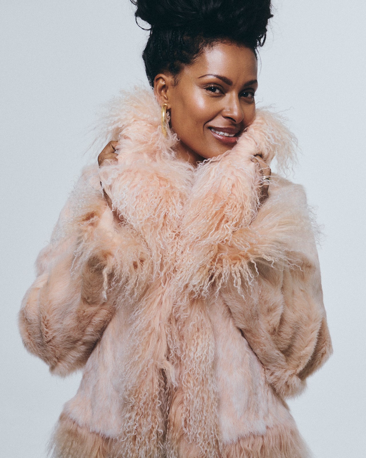 Pink Genuine Fur Jacket