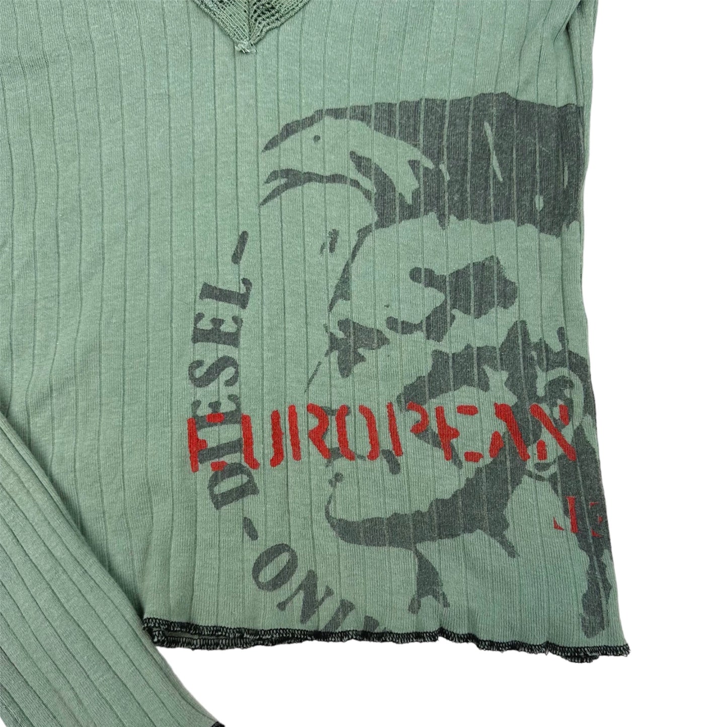 Diesel Ribbed Lace Long Sleeve