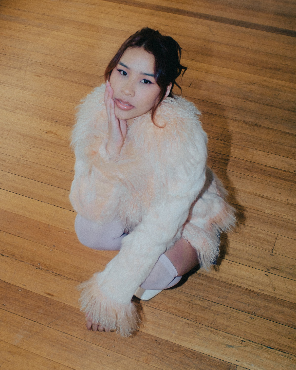 Pink Genuine Fur Jacket