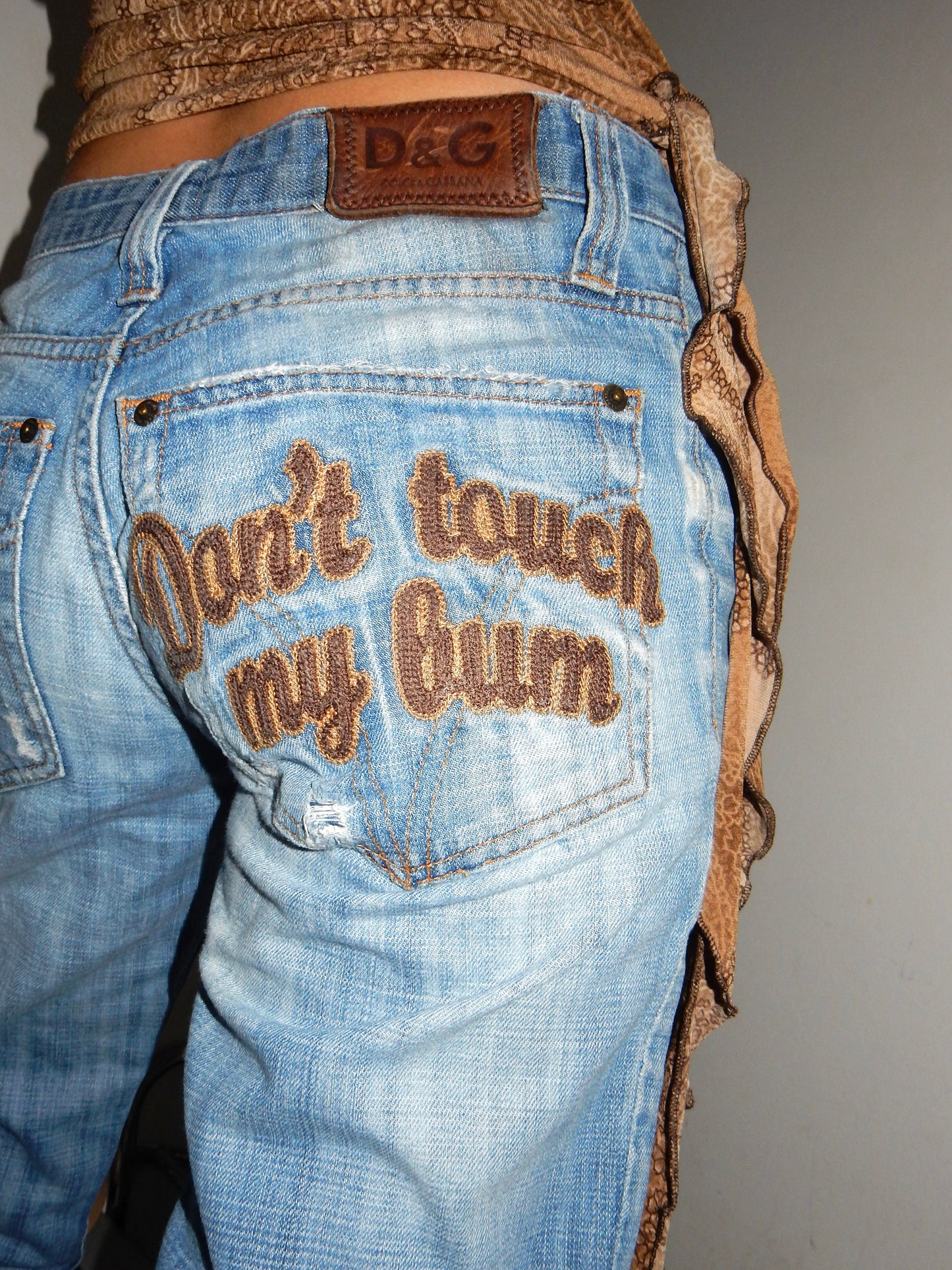 Dolce & Gabbana Don’t Touch My Bum Jeans