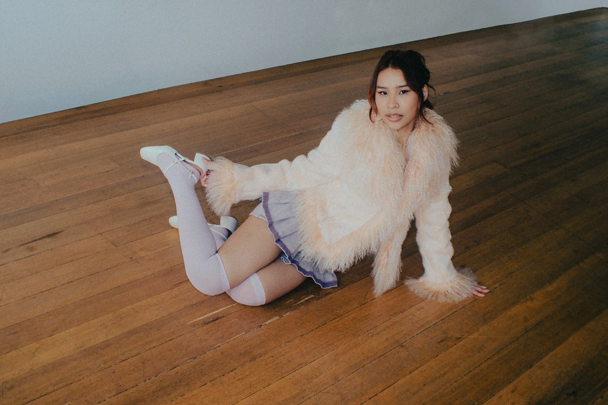Pink Genuine Fur Jacket