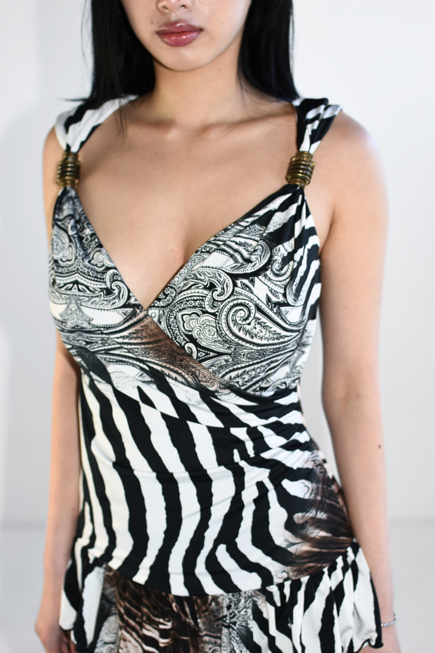 Morgan De Toi Tiger Grunge Dress
