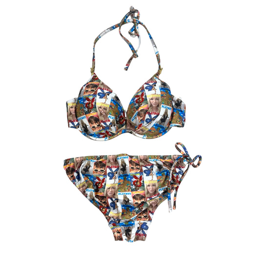 Playboy Y2K Magazine Print Bikini