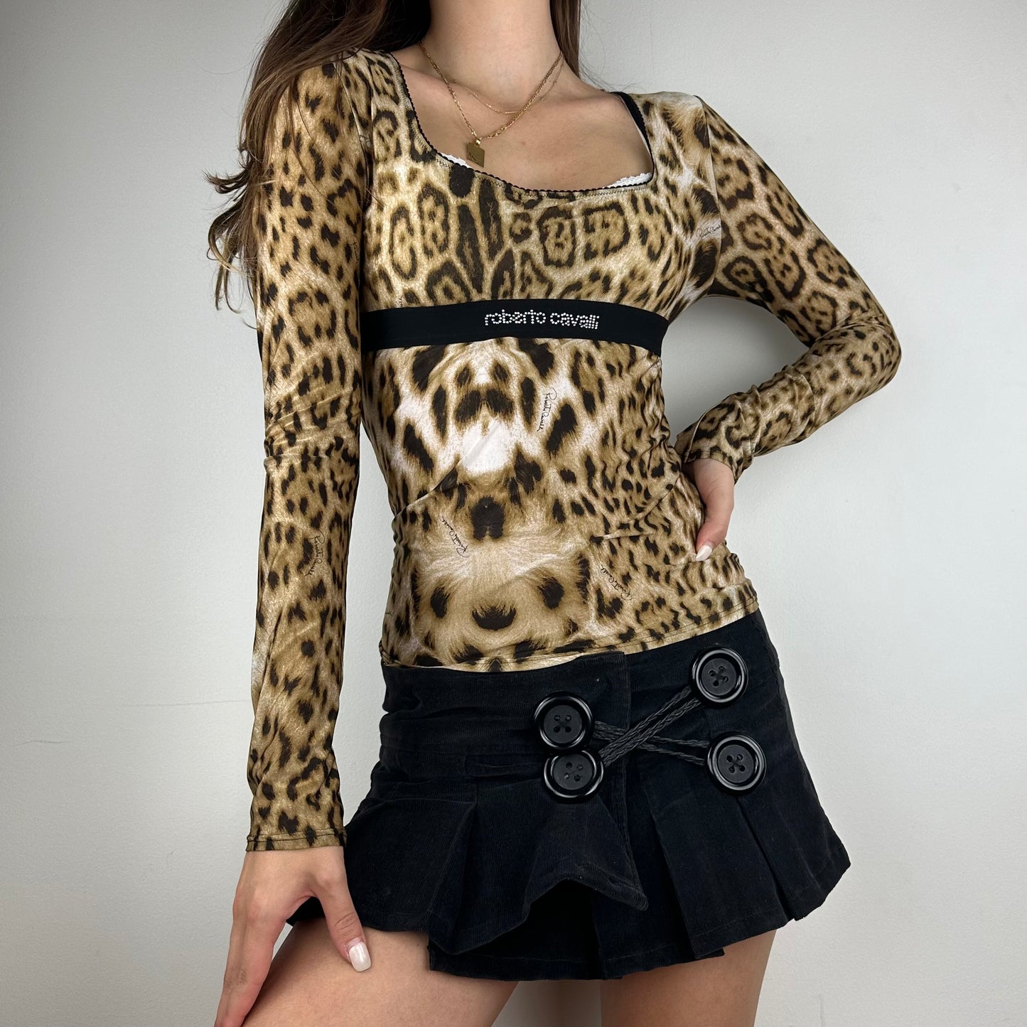 Roberto Cavalli Leopard Top