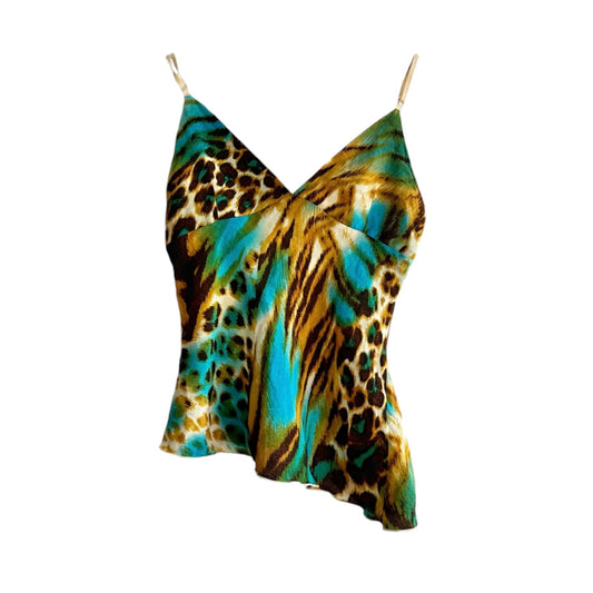 Blue Leopard Asymmetrical Cami
