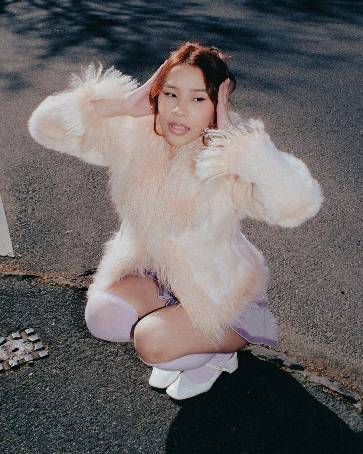 Pink Genuine Fur Jacket