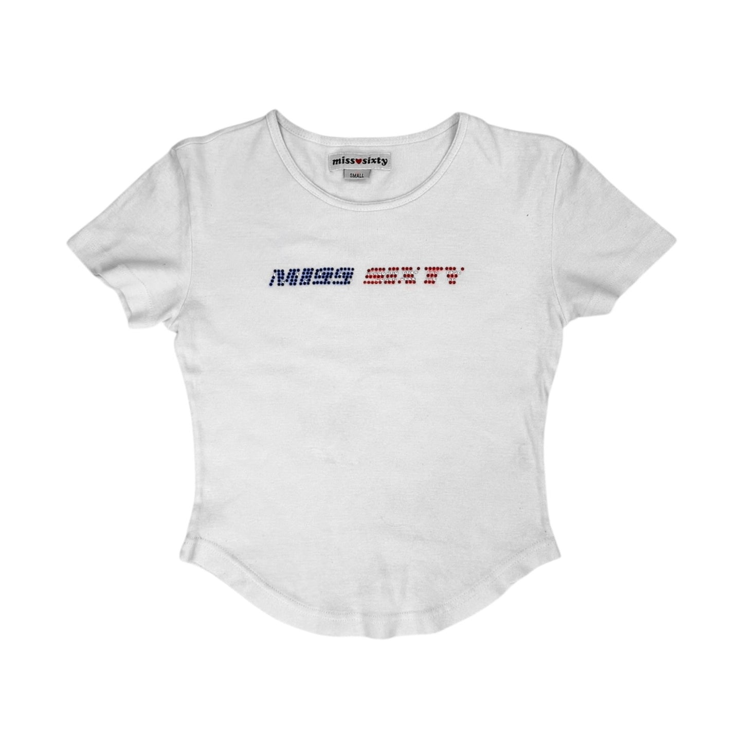 Miss Sixty Rhinestone Baby Tee