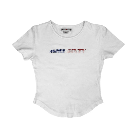 Miss Sixty Rhinestone Baby Tee
