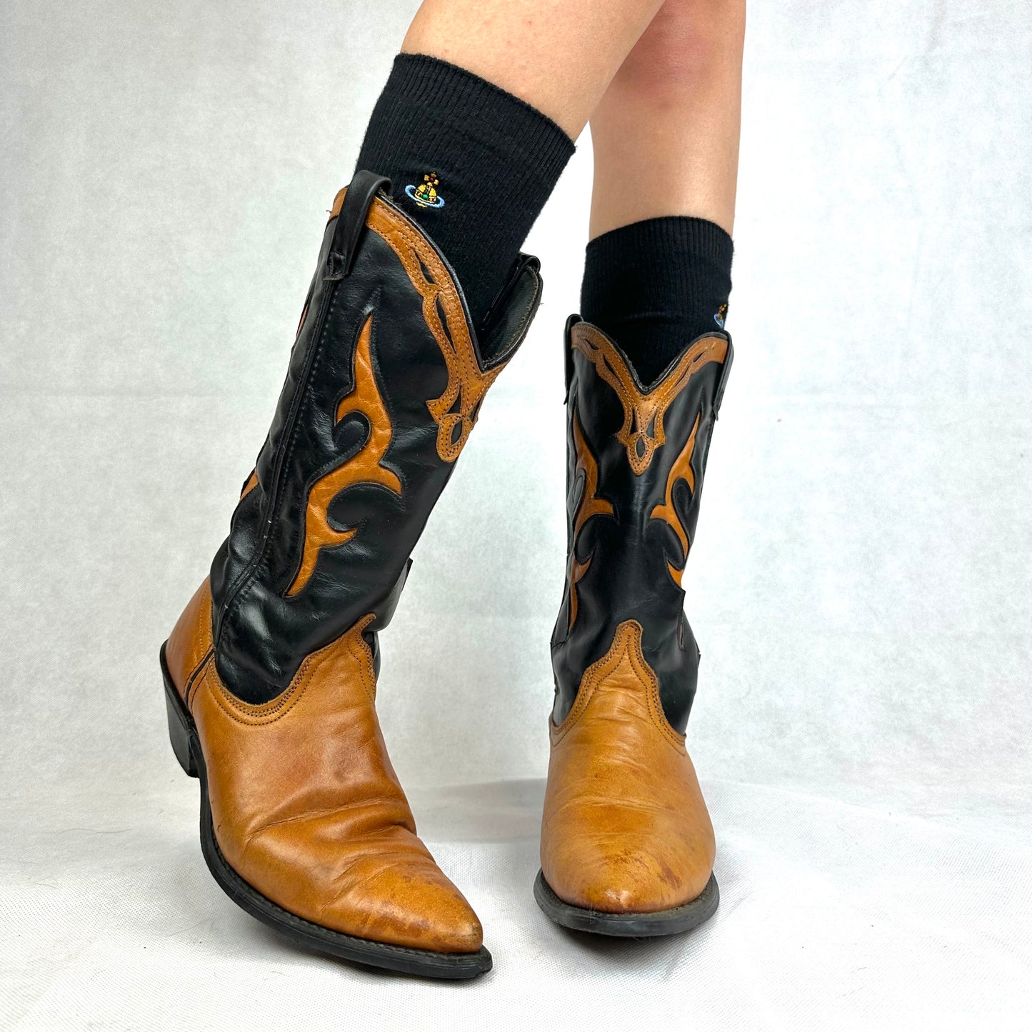 USA Leather Cowboy Boots