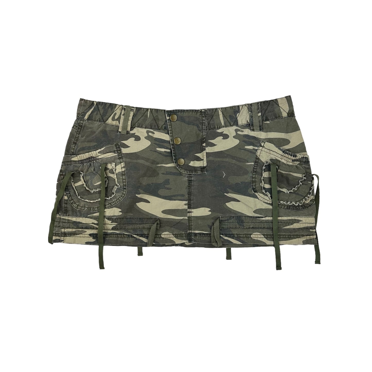 Camo Cargo Mini Skirt