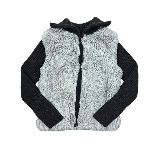 Faux Fur Ribbed Jacket