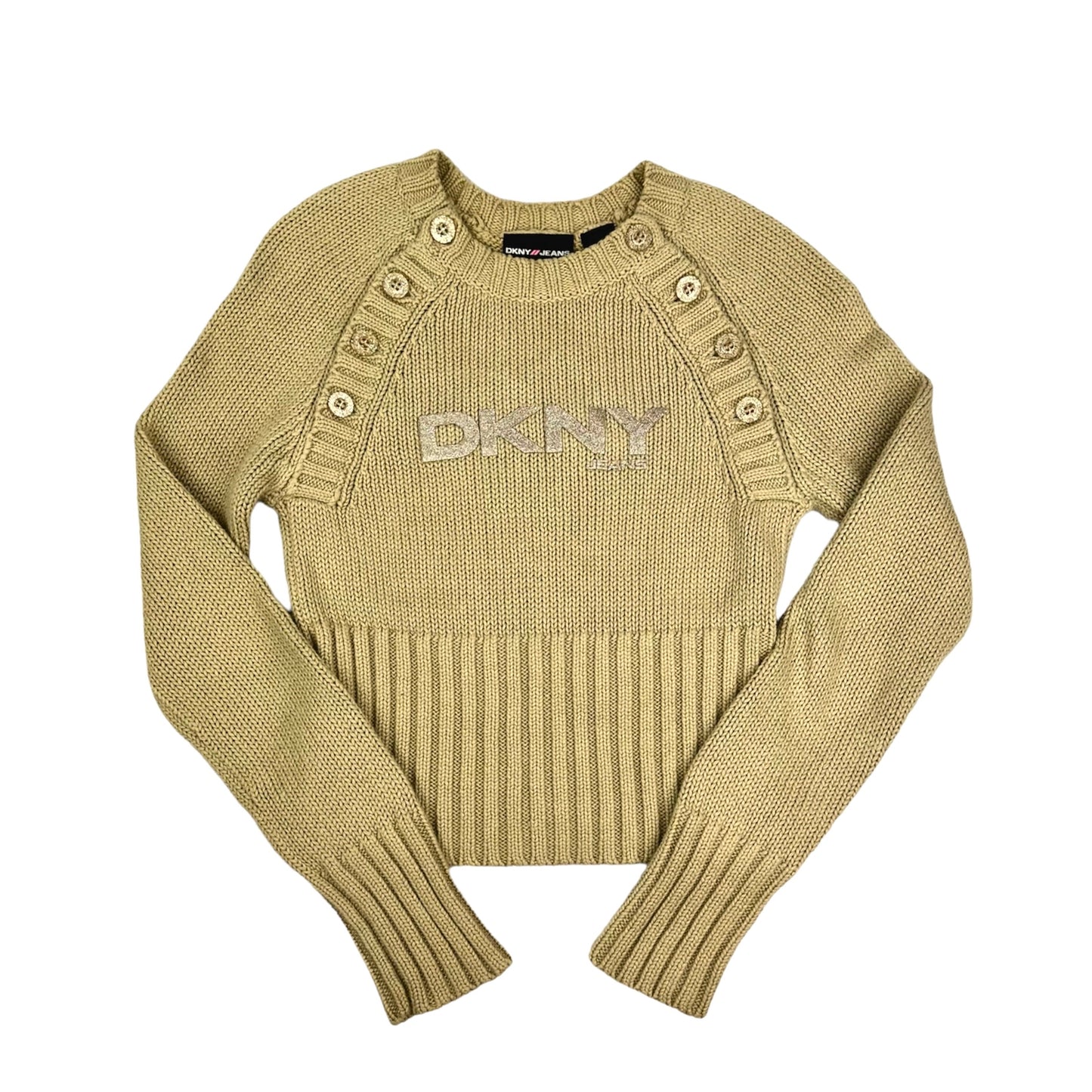 DKNY Cropped Ribbed Knit
