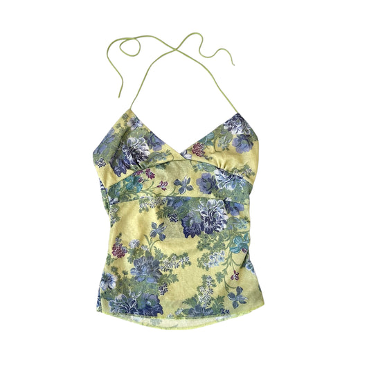 Green Mesh Flower Halter