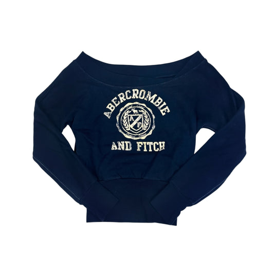 Abercrombie Navy Off Shoulder Sweater