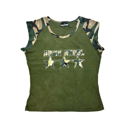 Y2K Army Angel Camo Tank