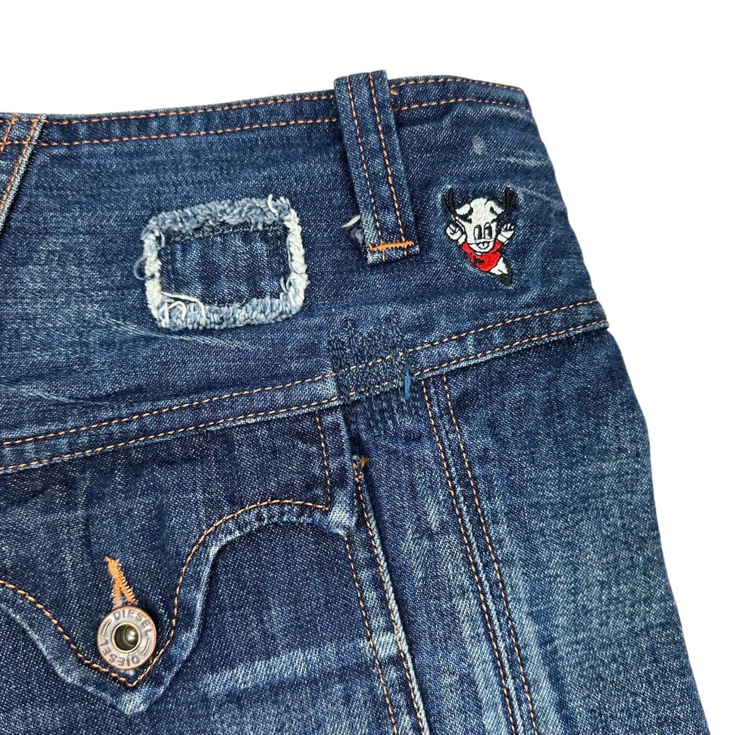 Diesel Denim Cargo Mini Skirt