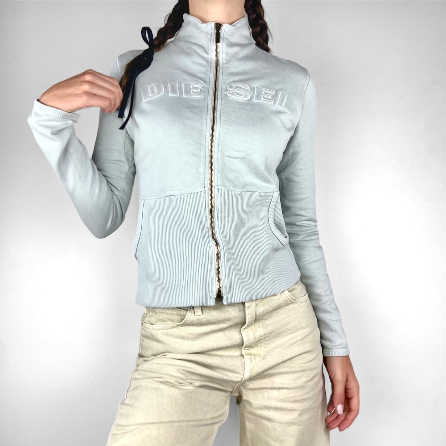 Diesel Pale Blue Zip Up