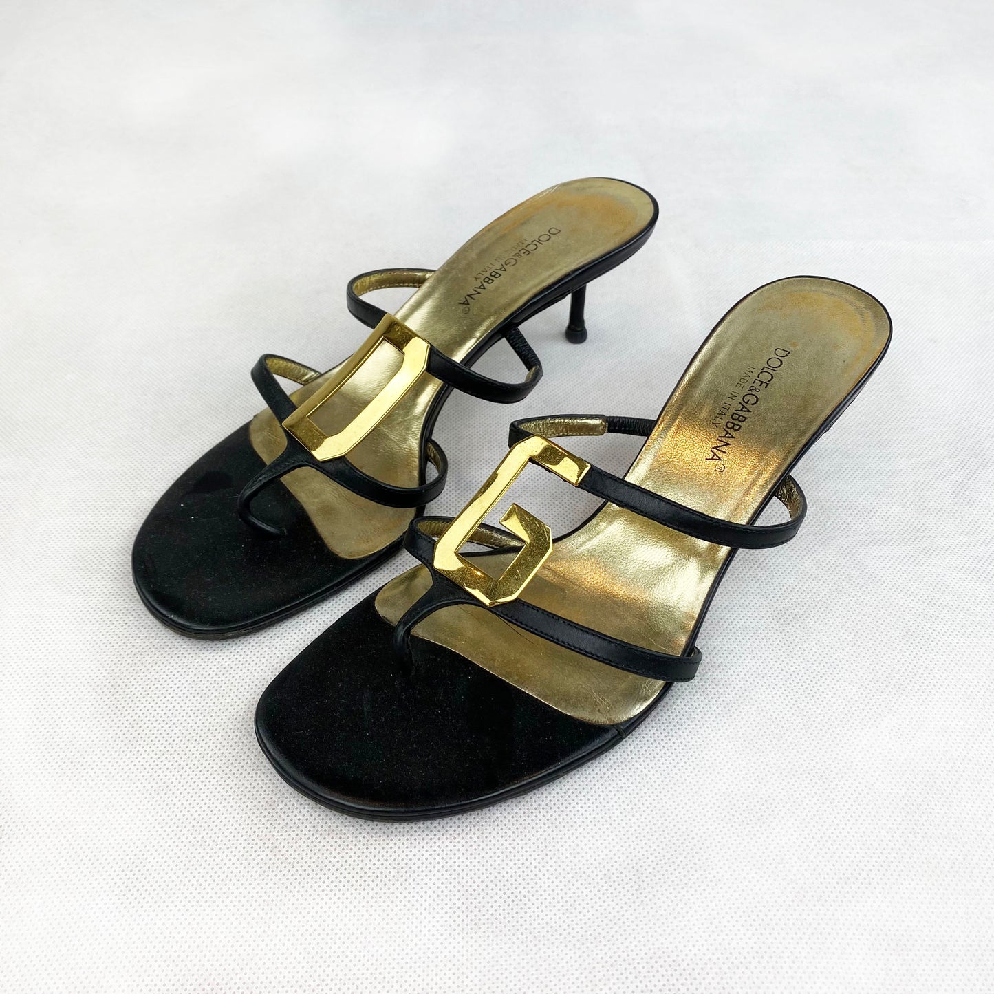 Dolce & Gabbana Gold Heels