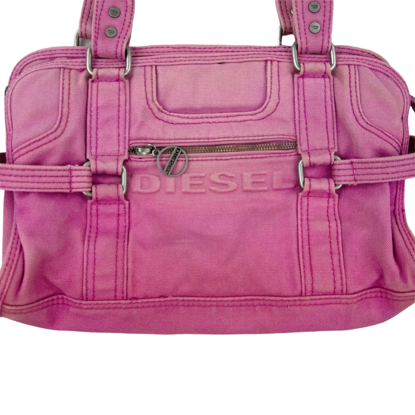 Diesel Pink Grunge Utility Bag