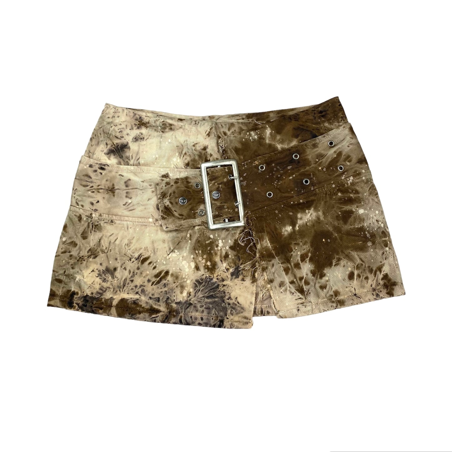 Diesel Dyed Buckle Mini Skirt