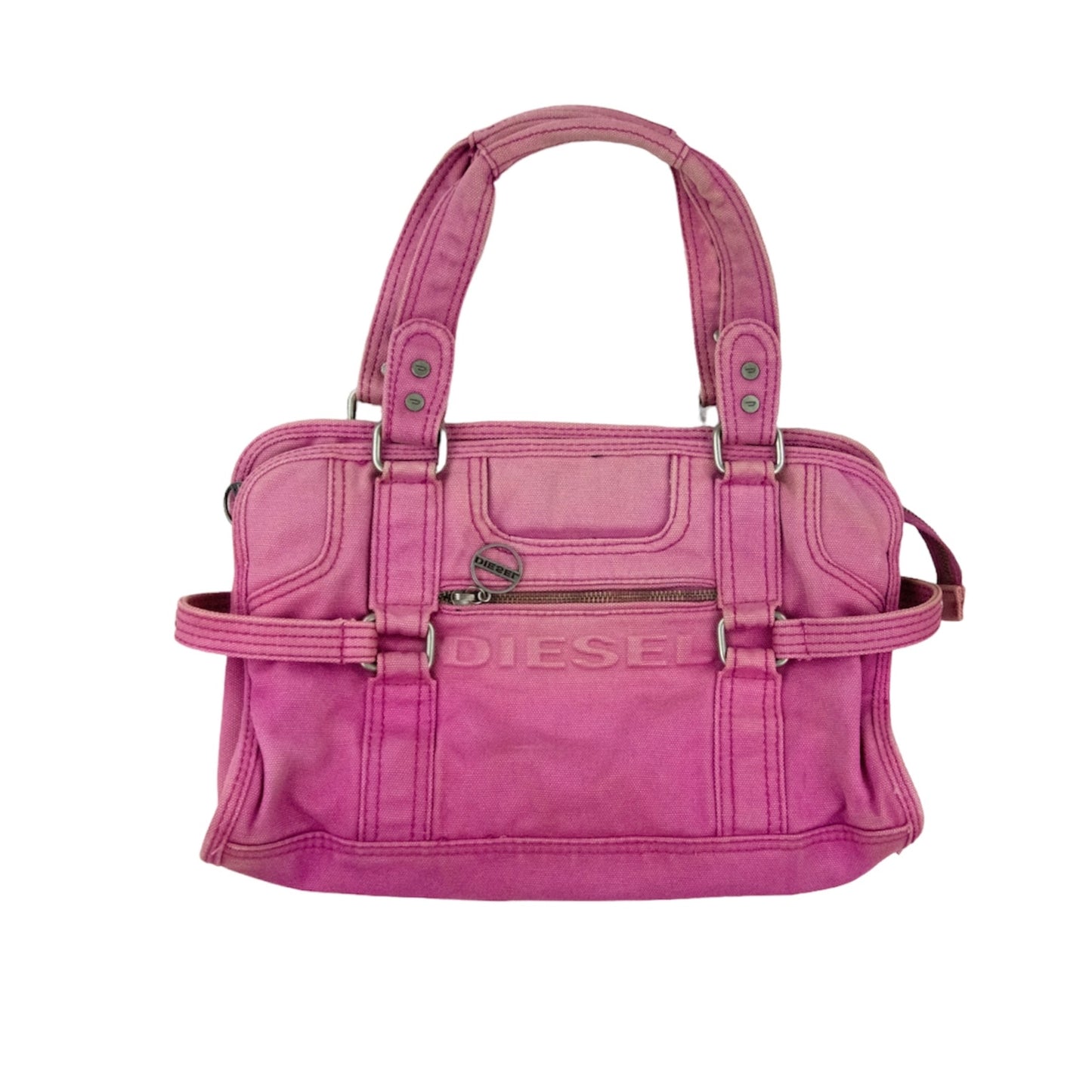 Diesel Pink Grunge Utility Bag