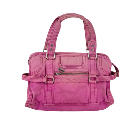 Diesel Pink Grunge Utility Bag