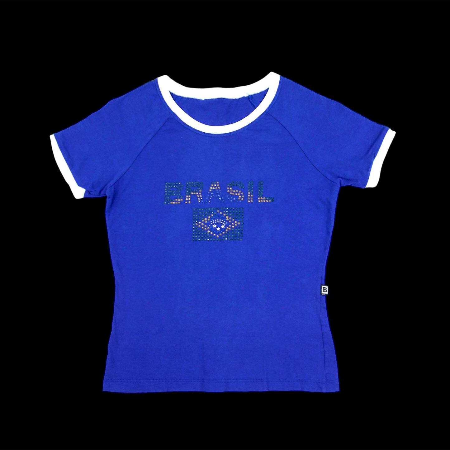 Brazil Rhinestone Baby Tee