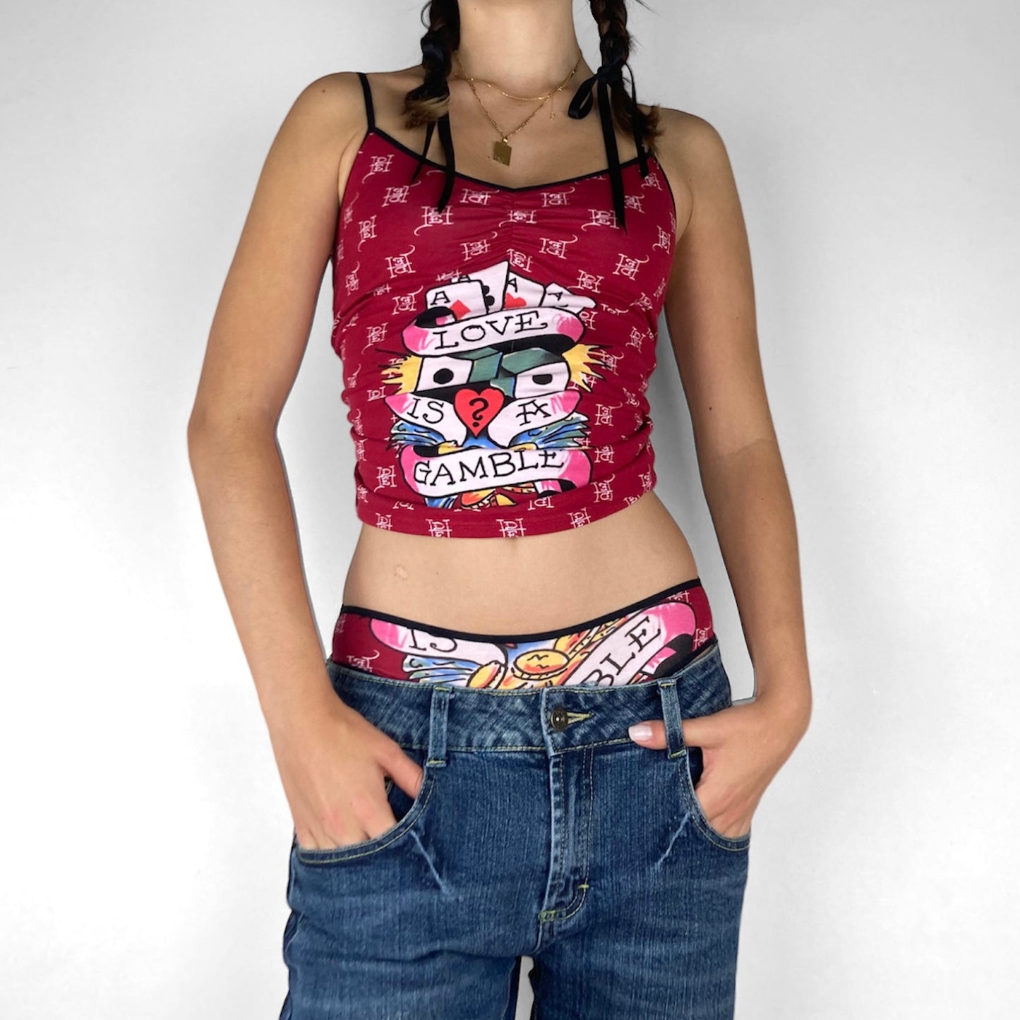 Deadstock Ed Hardy Tank + Panties Set