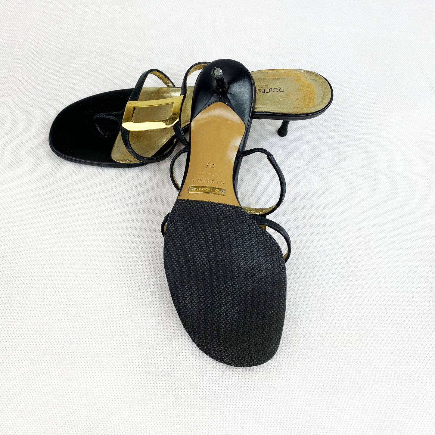 Dolce & Gabbana Gold Heels
