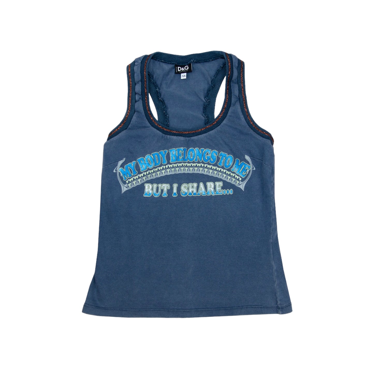 Dolce & Gabbana My Body Slogan Tank