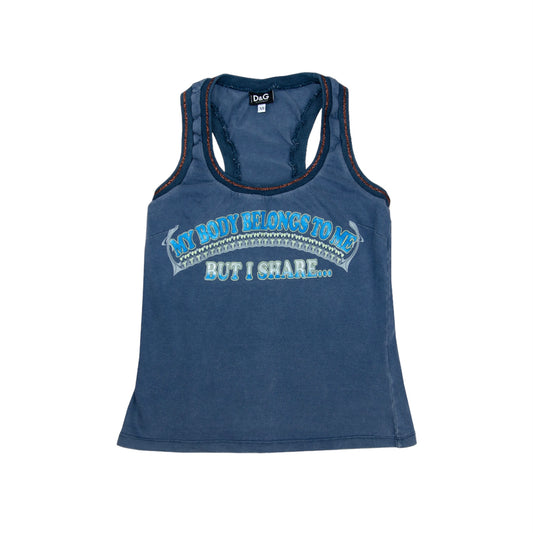 Dolce & Gabbana My Body Slogan Tank